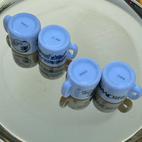 COLLECTABLE VINTAGE NFL MINIATURE MINI COFFEE CUP MUG LOT OF 4 - Picture 6 of 17